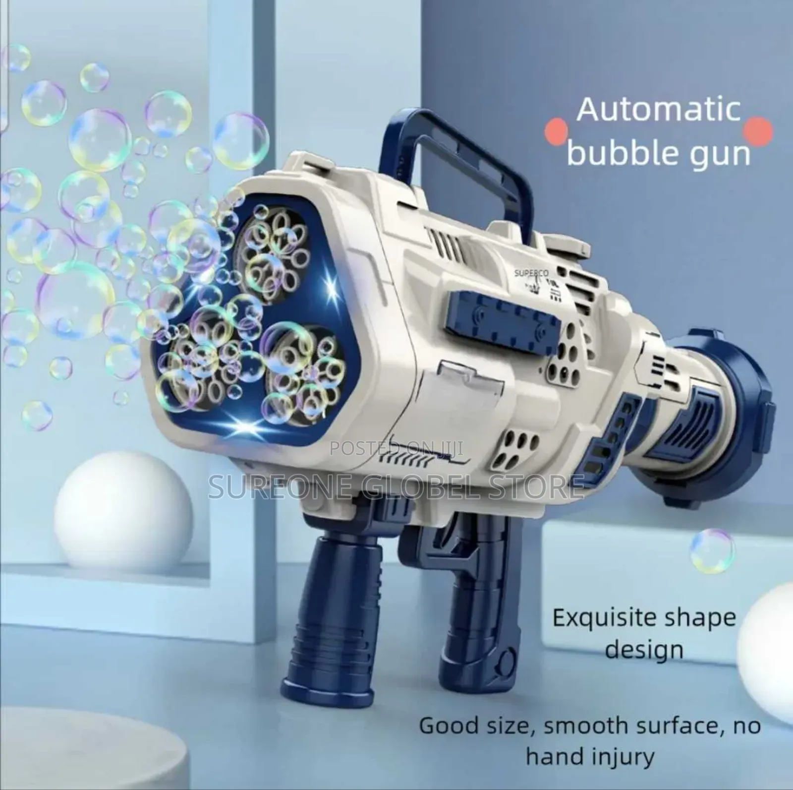 Over Size Bazooka Sci-Fi Super Cool Electric Bubble Gun