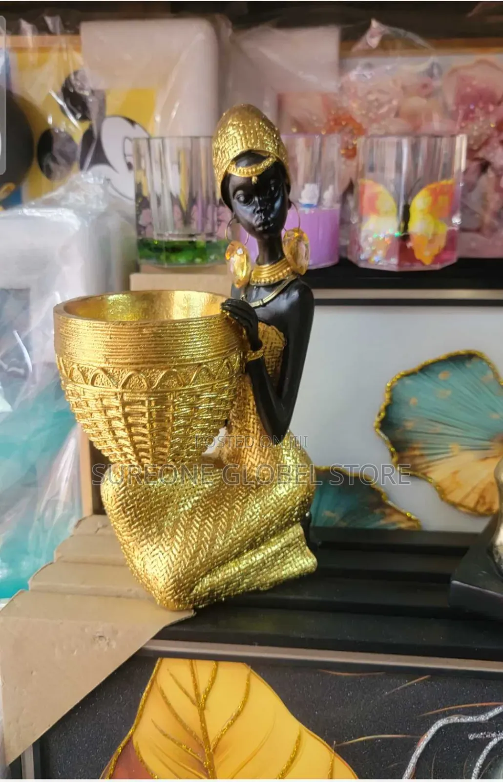 A Golden Goddess Figurine