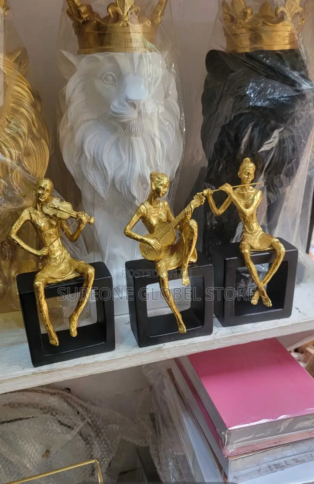 Golden Music Statues
