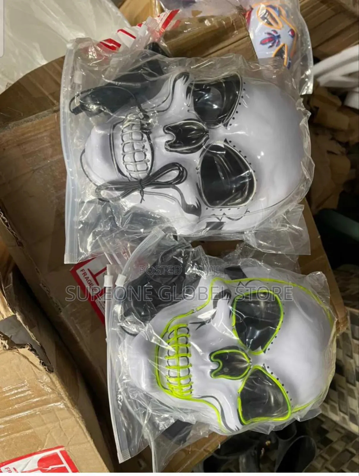 DJ Mask Costume With Led Lighting