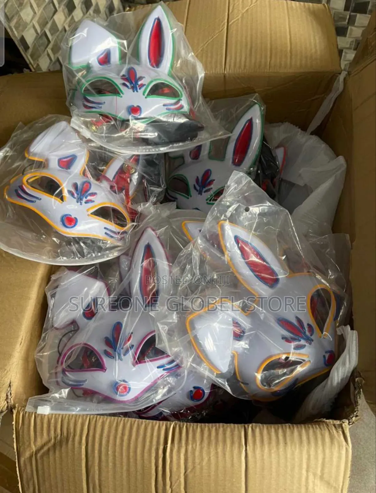 DJ Mask Costume With Led Lighting