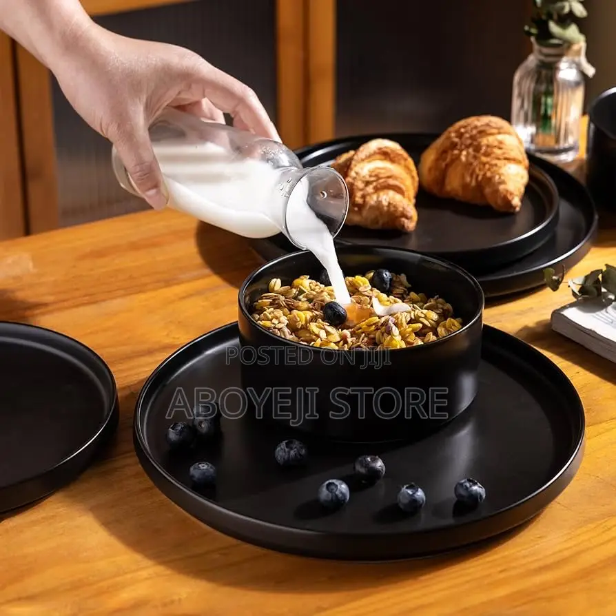 16pcs Dinner Set Black ,White,Turquoise