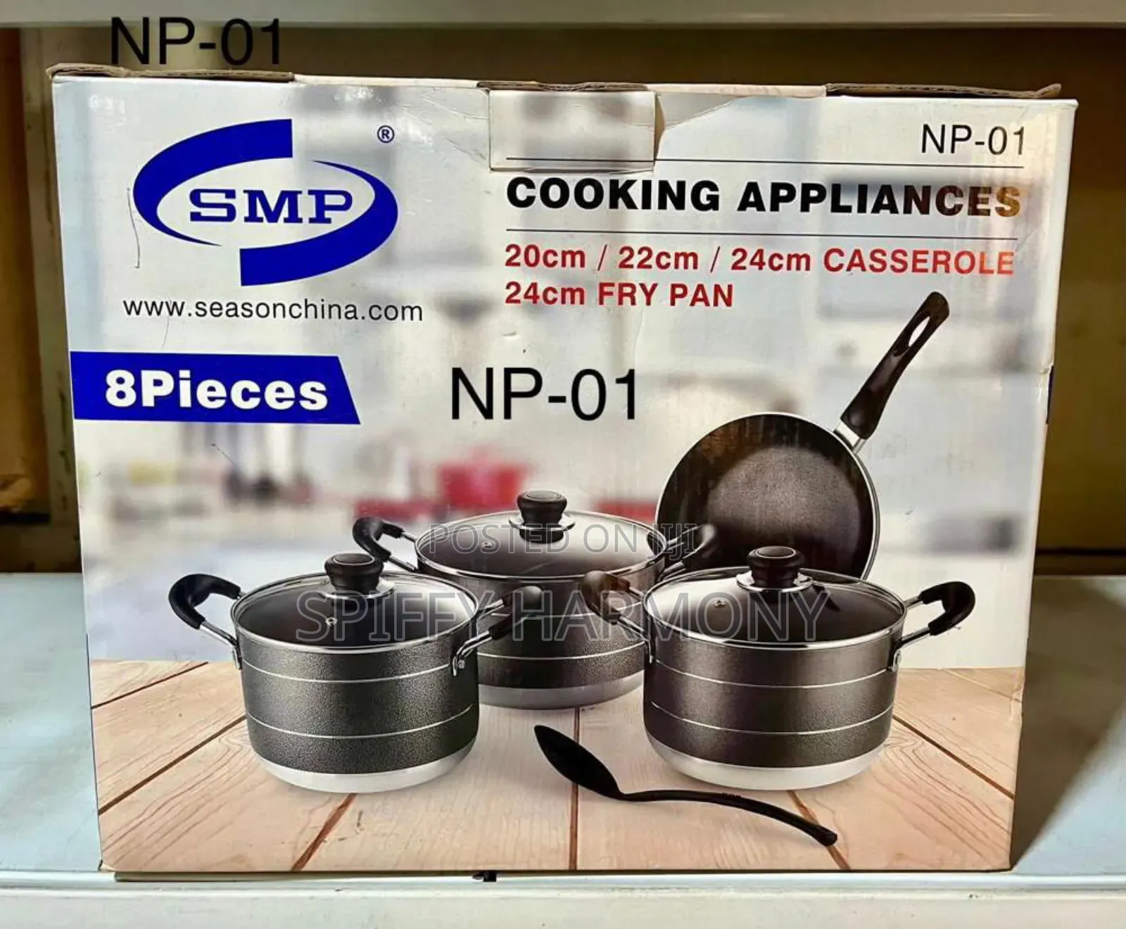 8 Piece Non-stick Pots With Frying Pan