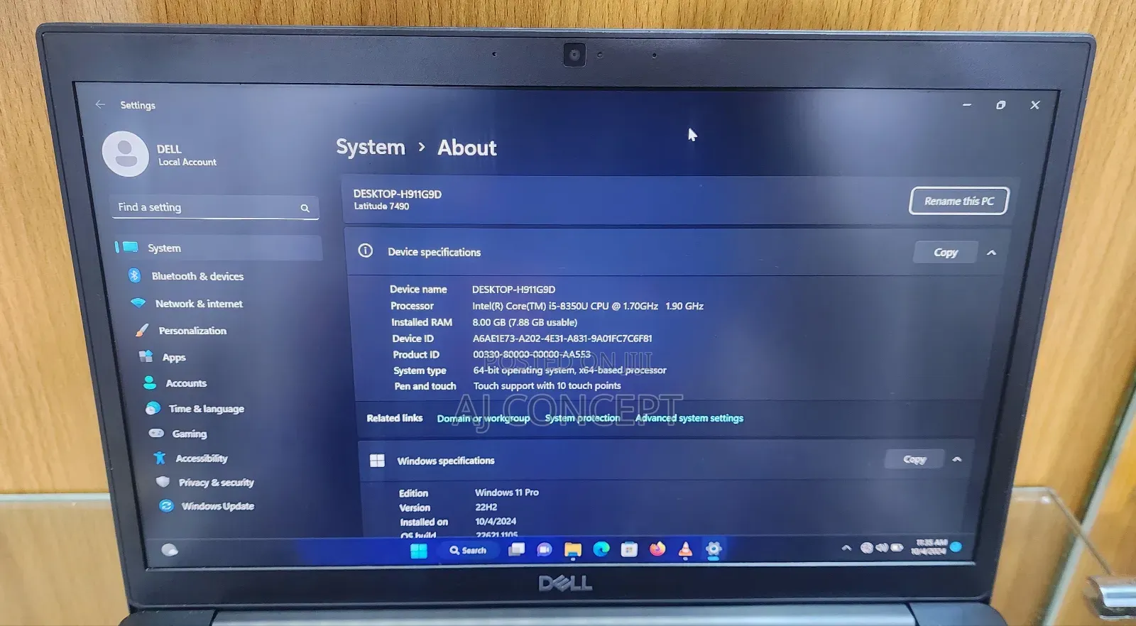 Laptop Dell Latitude 7490 8GB Intel Core i5 SSD 256GB