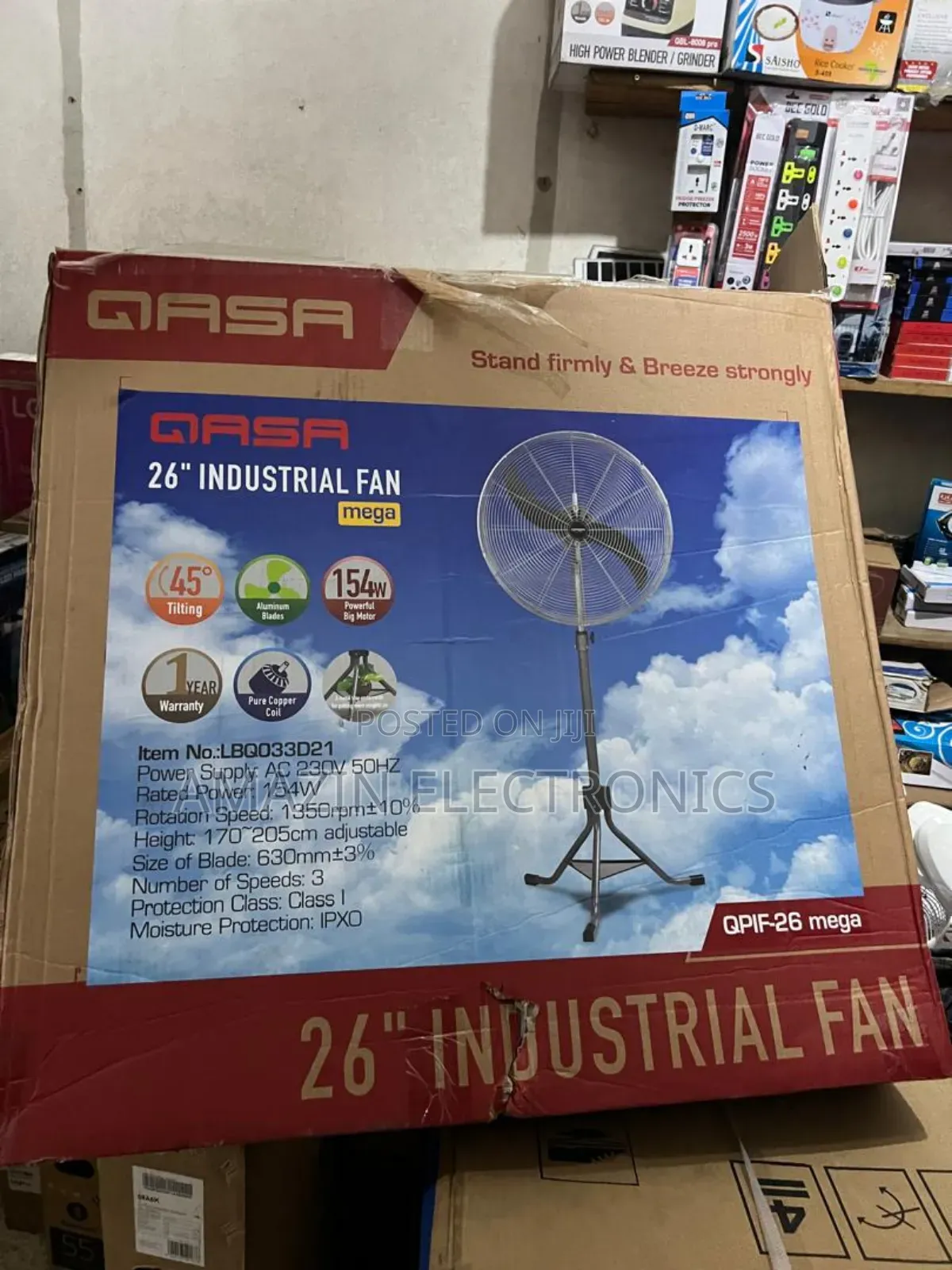 Qasa 26 Inches Industrial Fan
