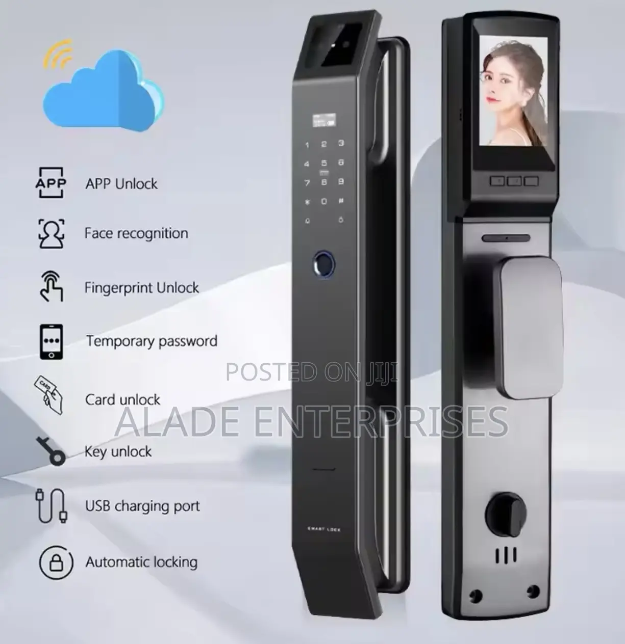 3D Face Recognition Door Lock Tuya App Video Intercom Unlock
