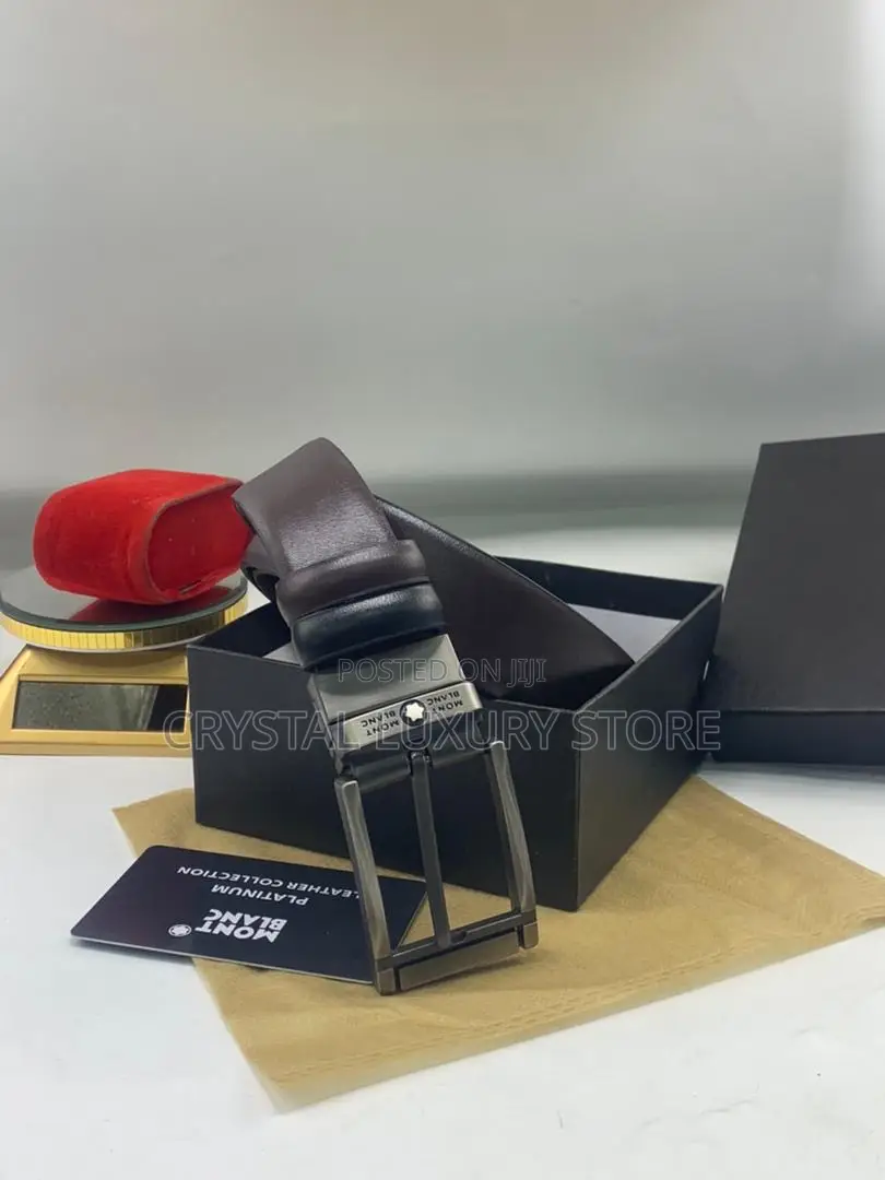 Mont Blanc Quality Luxury Men Genuine Leather Belts