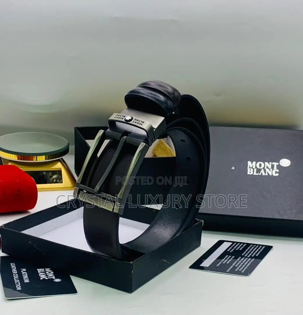 Mont Blanc Quality Luxury Men Genuine Leather Belts