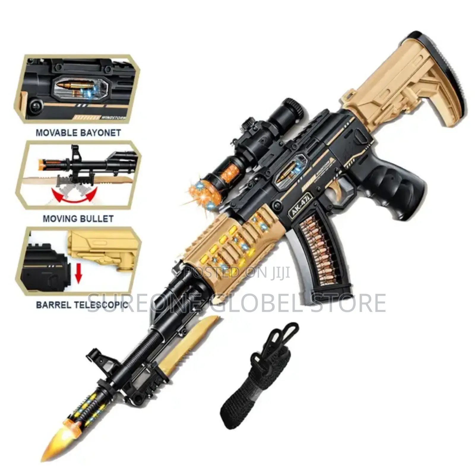 Multifunctional Space World Dazzling Cool Electric Gun