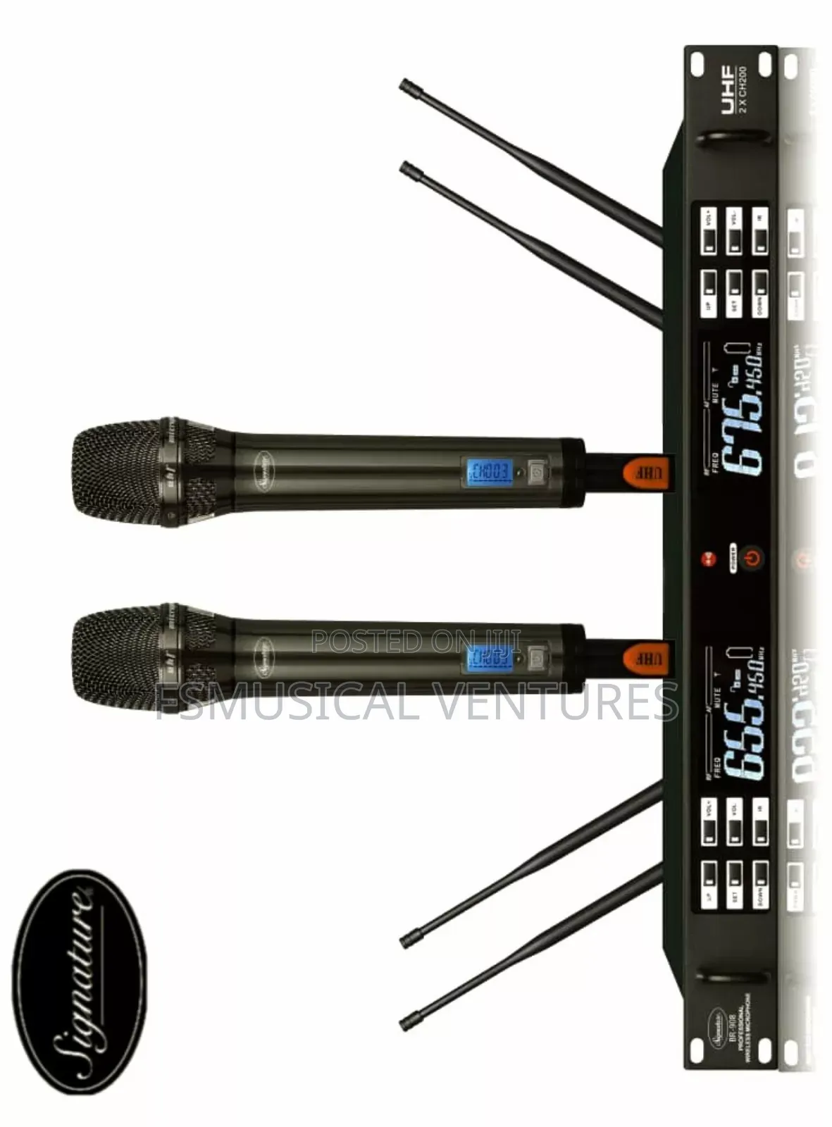 Signature BR609D 2 Channels Frequency Selector Microphone