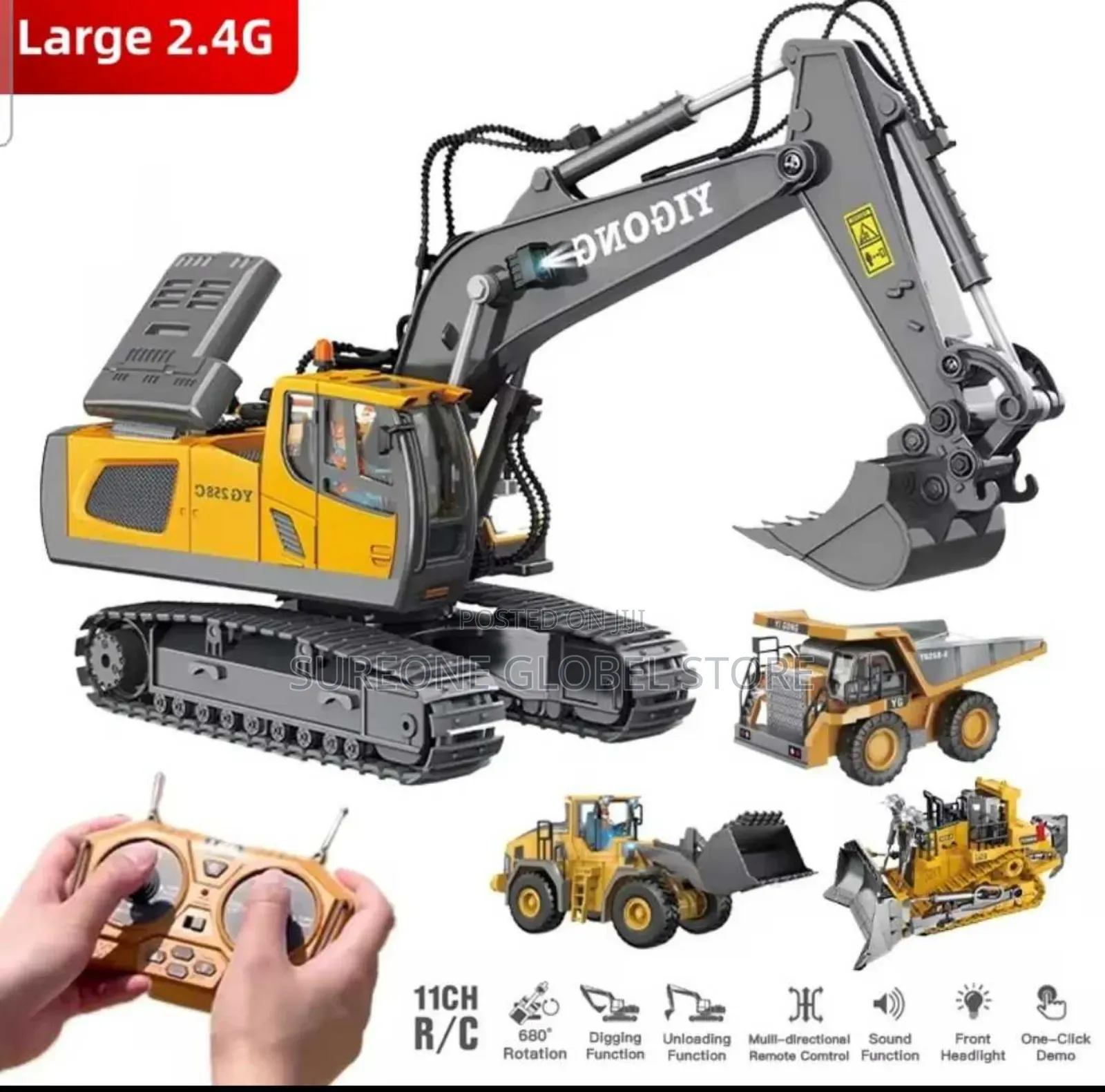Large 2.4G Remote Control Excavator