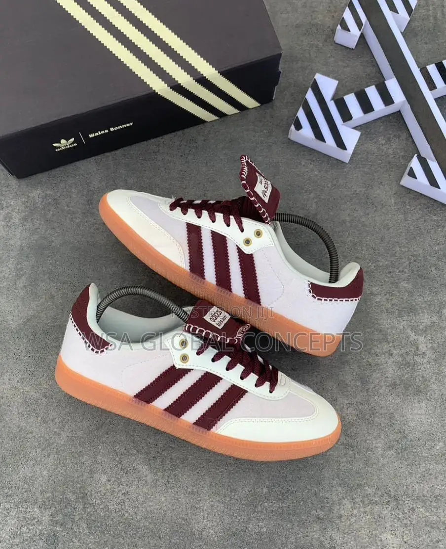 Wales Bonner X Adidas Samba Pony Tonal Burgundy Sneakers