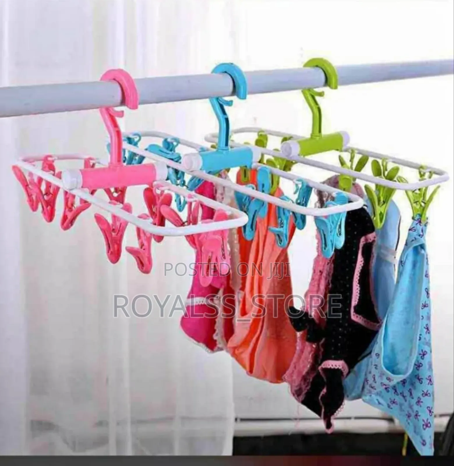 Multifunctional Pant,Socks And Bra Hanger With Pegs