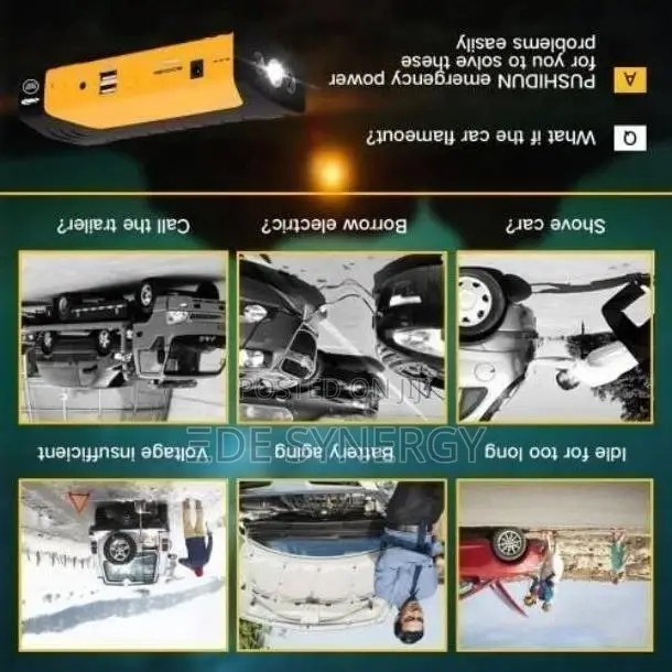 Emergency Battery Jump Starter Kit, 12v 50800mah Power Bank