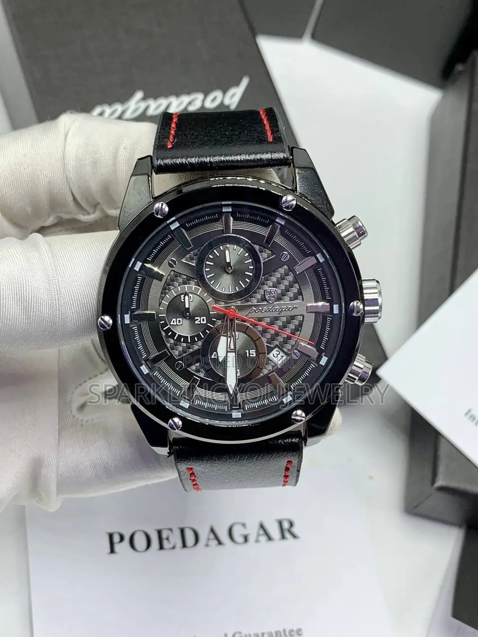 Poedagar Genuie Leather Watch