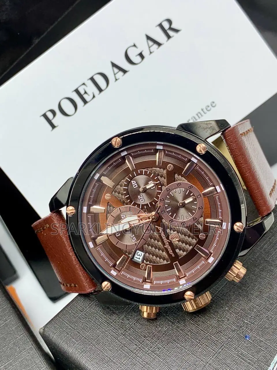 Poedagar Genuie Leather Watch