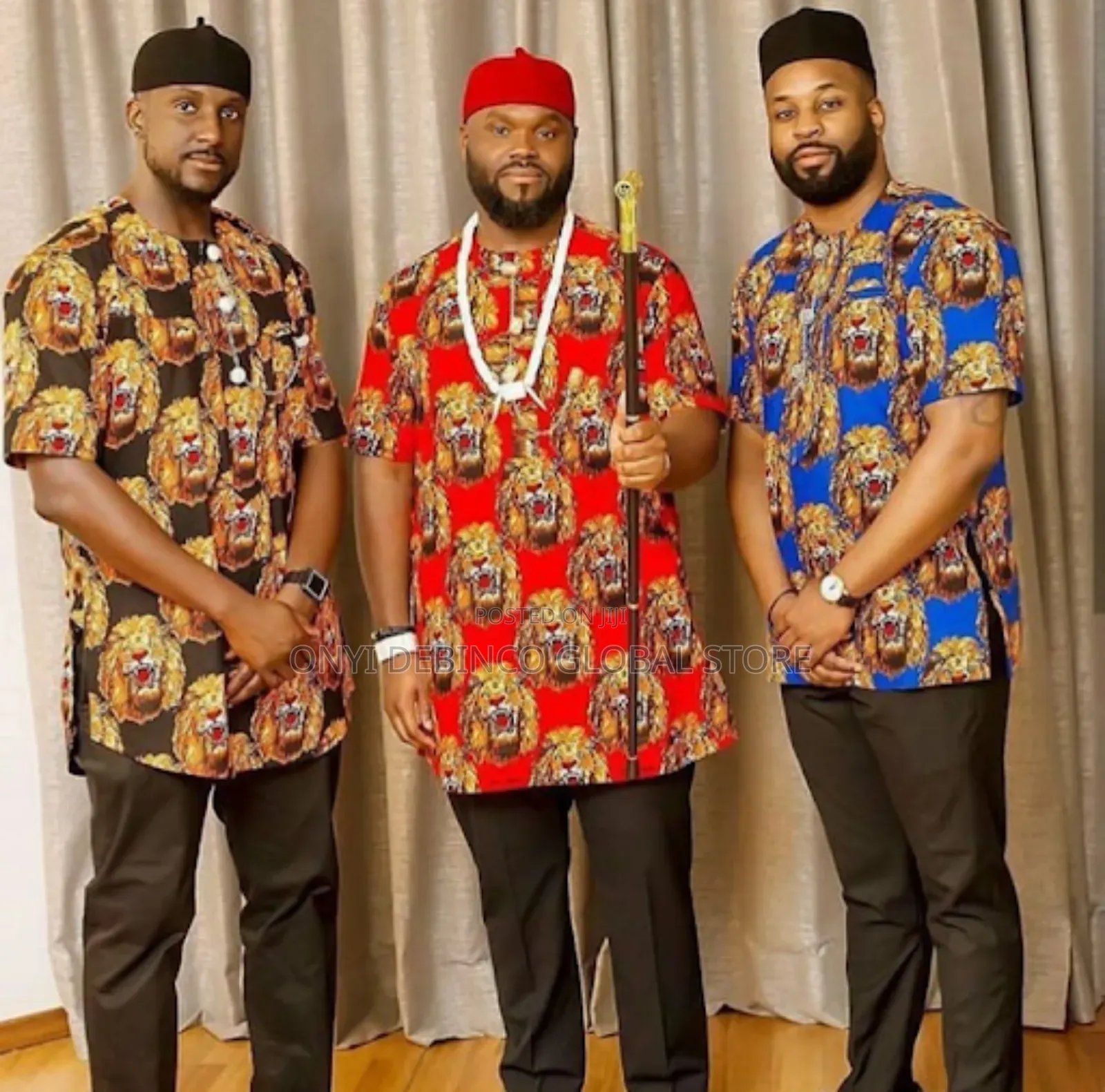 Isi Agu - Igbo Traditional Fabric Ready to Wear (Velvet)