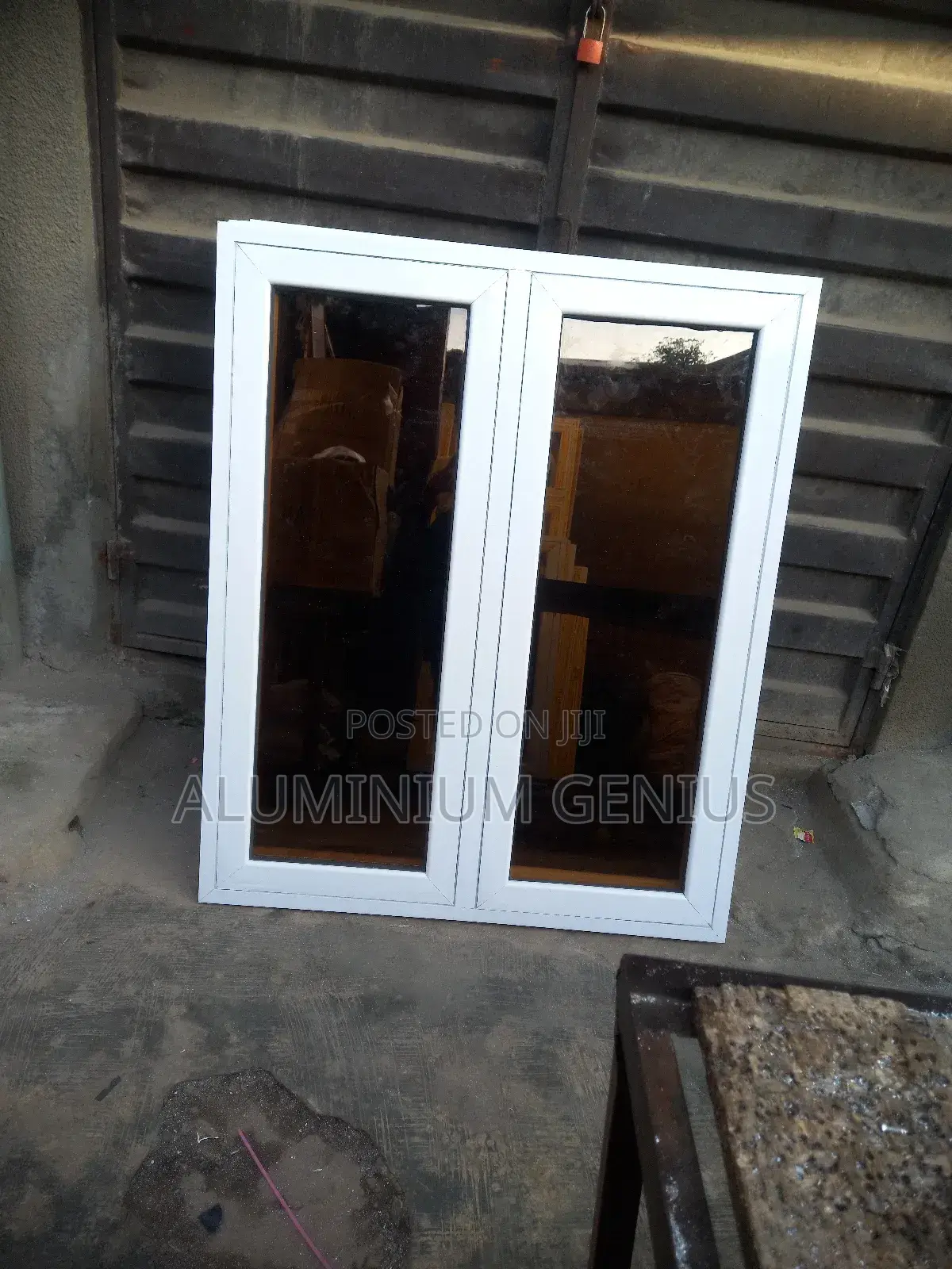White Casement Windows Brown Glass With No Burglary and Net