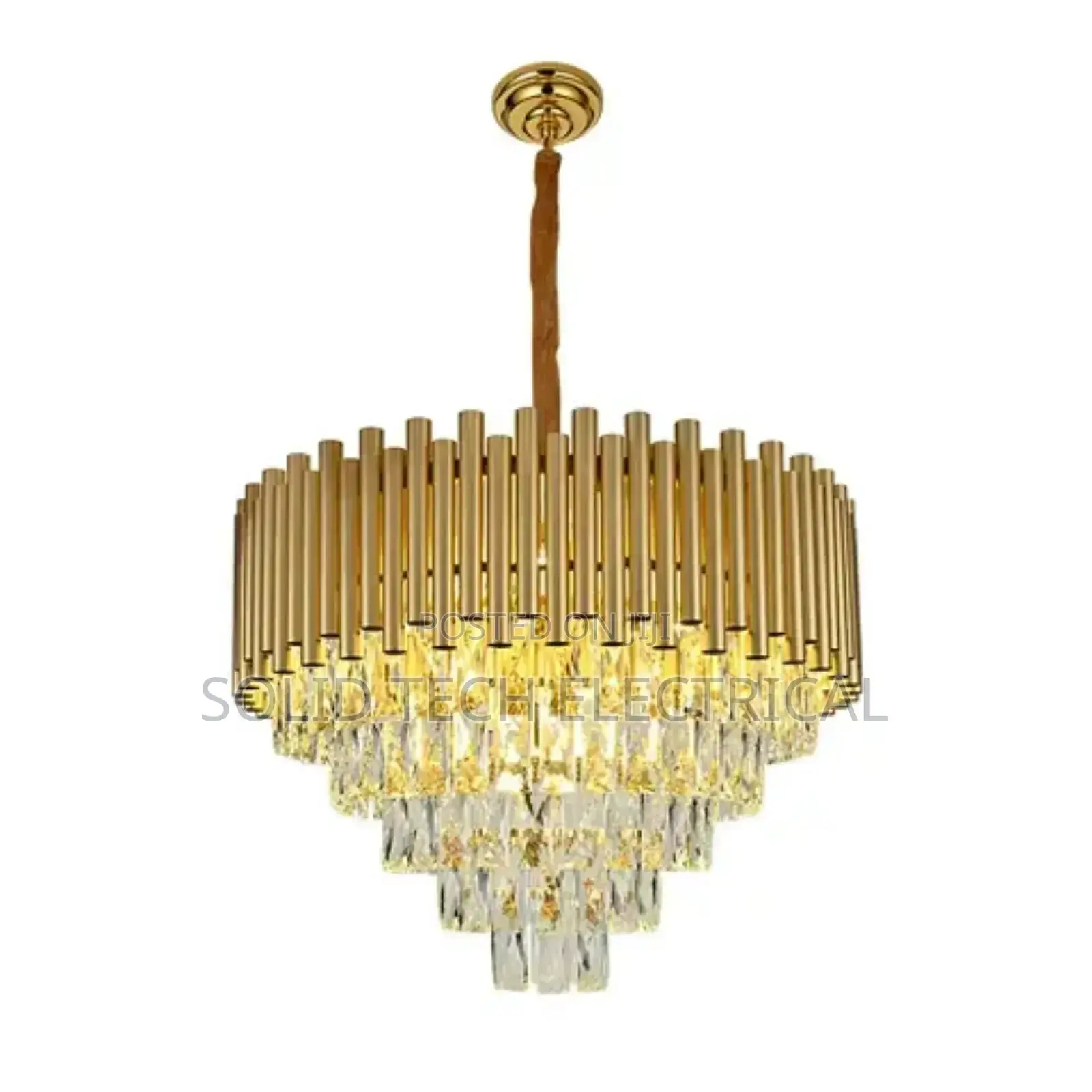 Modern Crystal Chandelier Gold Body for Palour Hotel Church