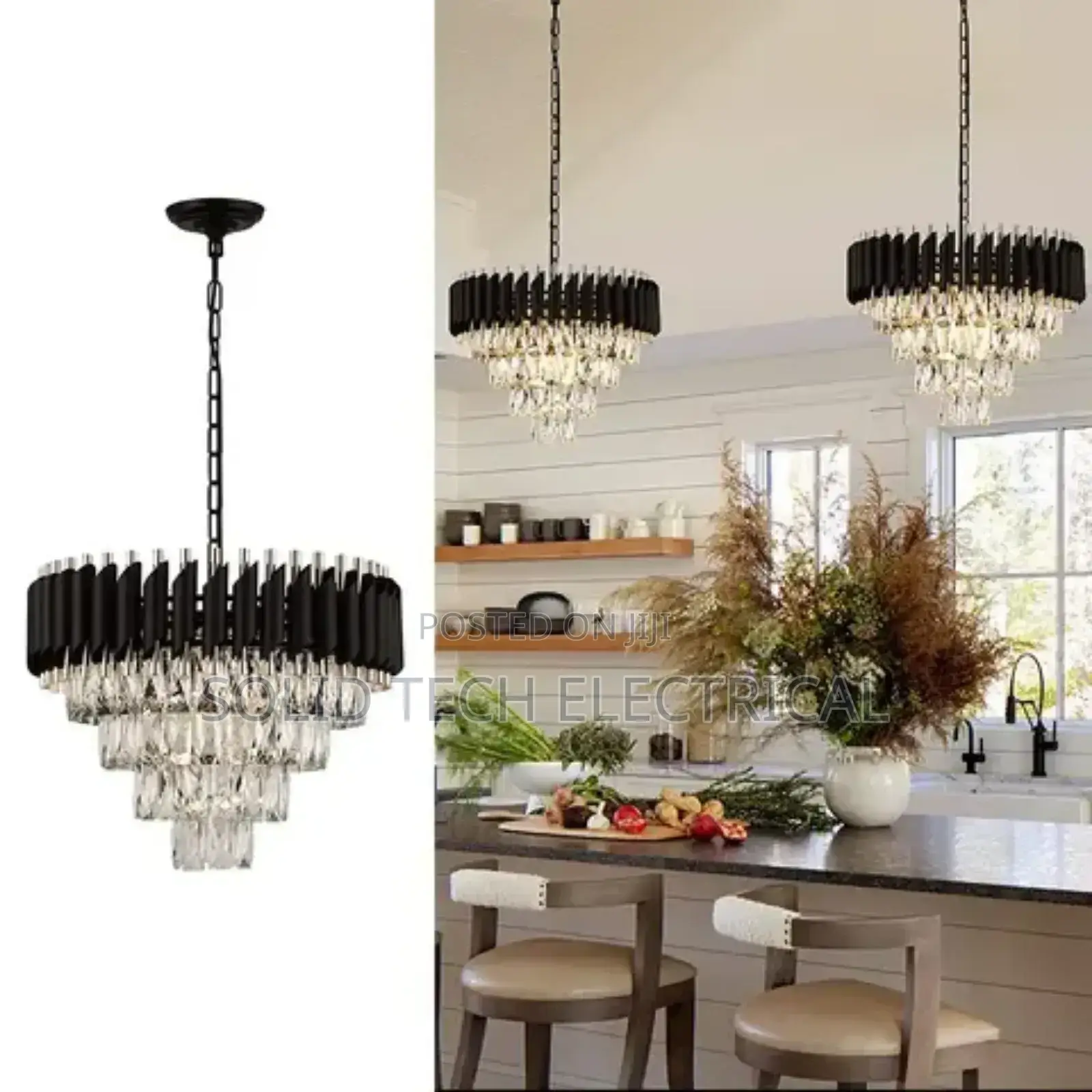 Crystal Glass Chandelier