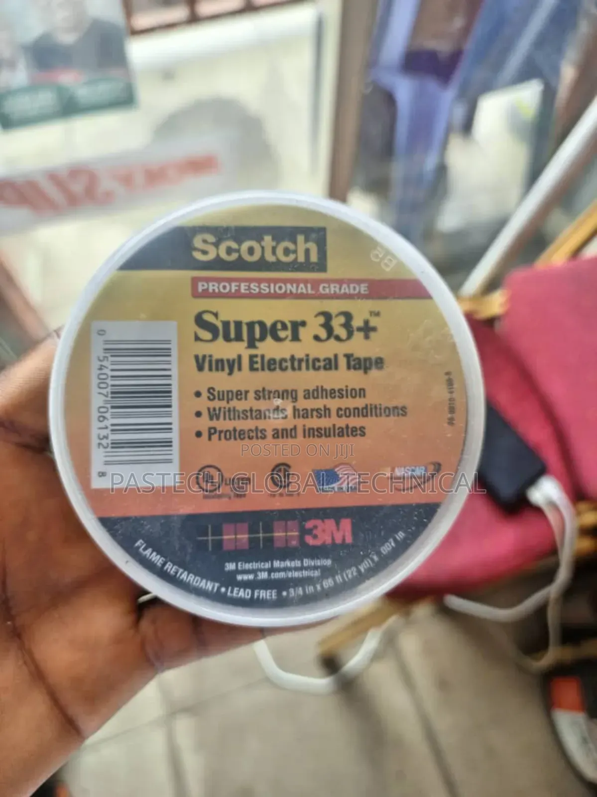 Scotch Vinyl Electrical Tape Super 33+, Black, 19 Mm X 20 M