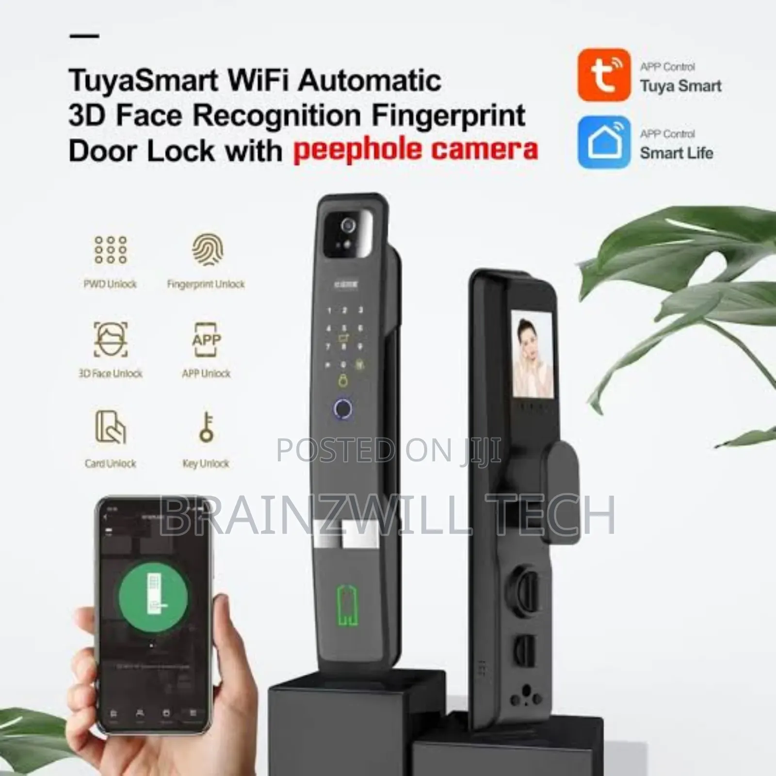 3d Face Recognition Smart Door Lock With Remote