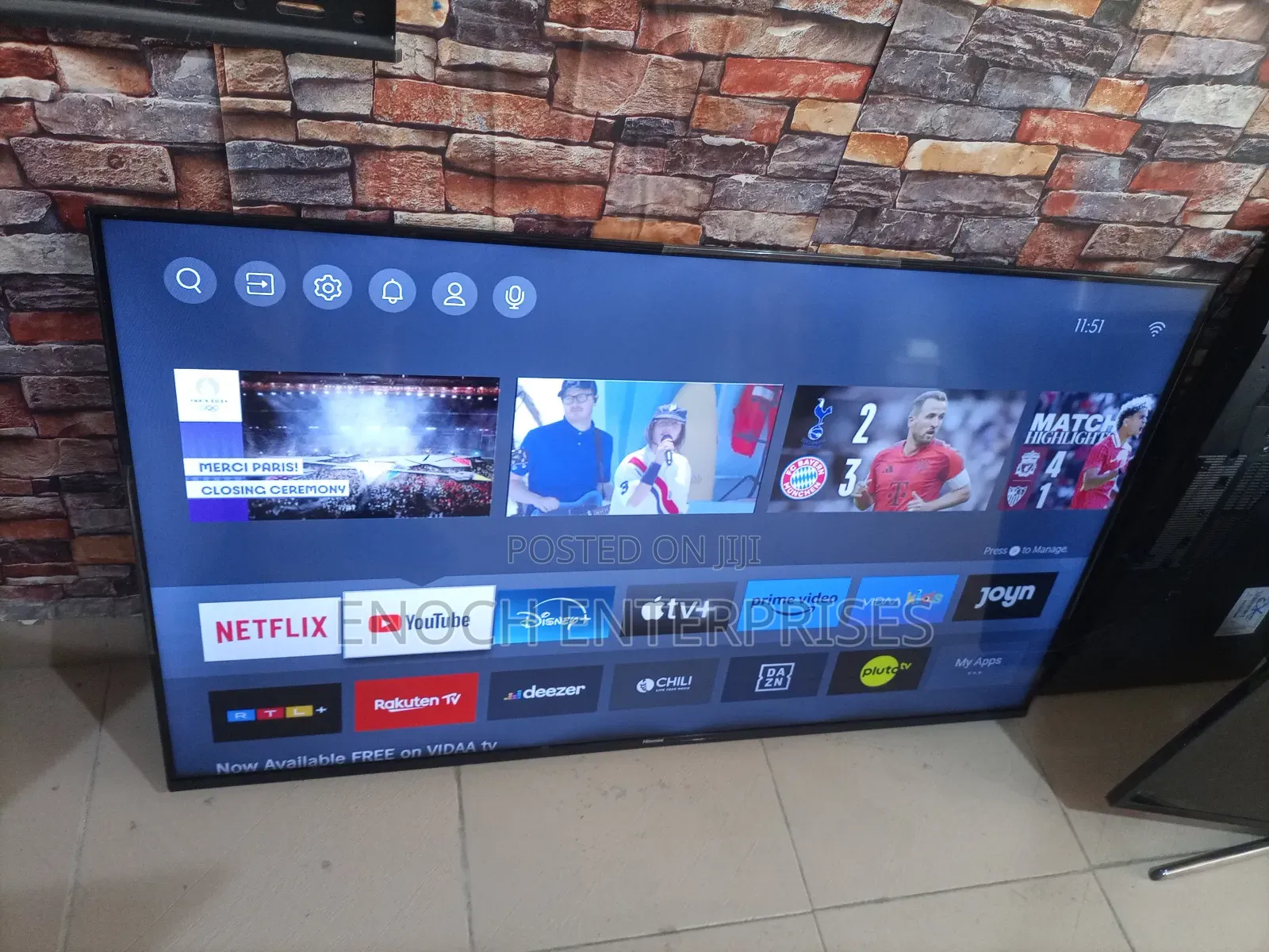 Hisense Framless 65 Inches