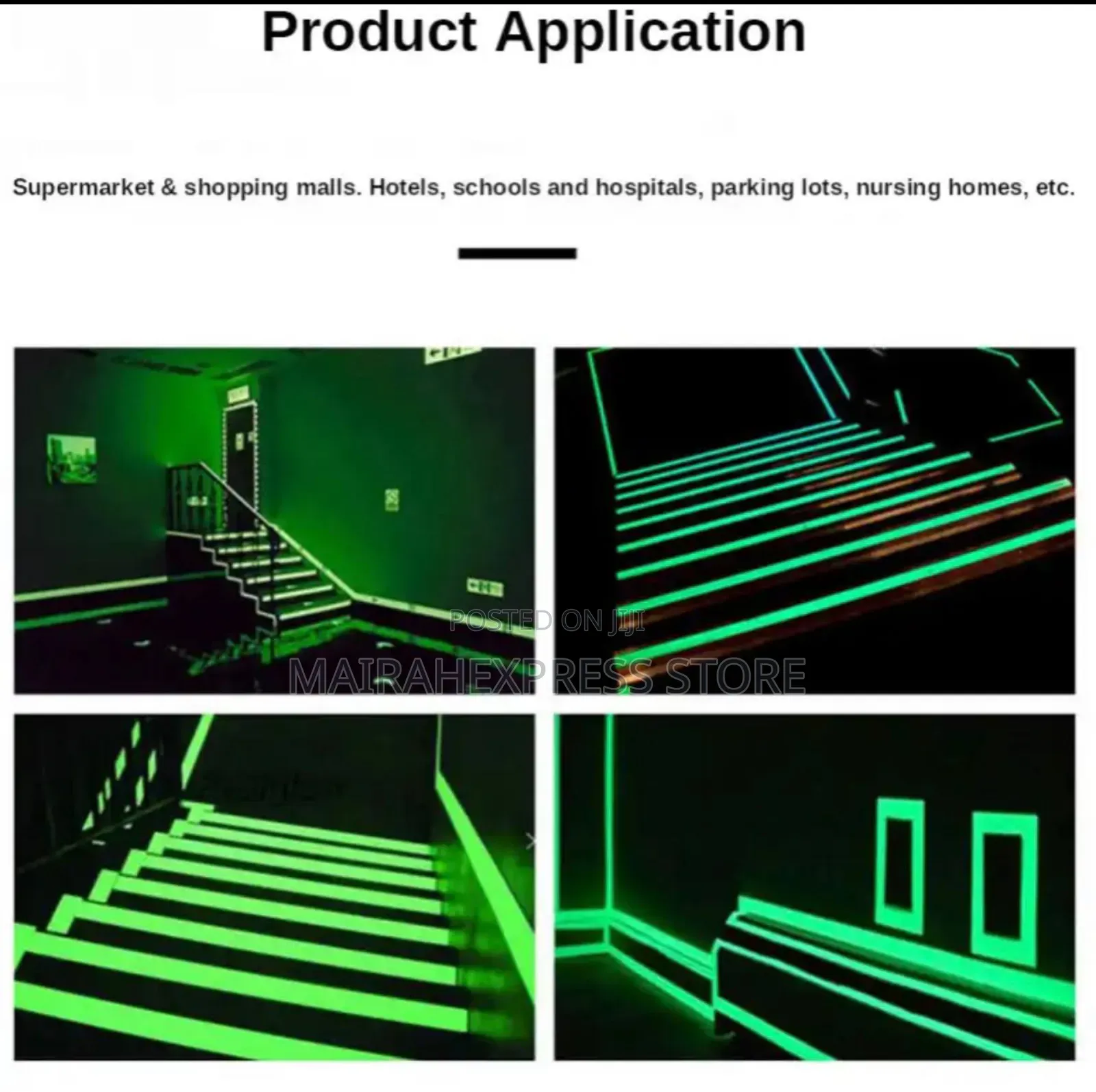 Glow-in-the-Dark High Performance Multpopos Luminescent Tape