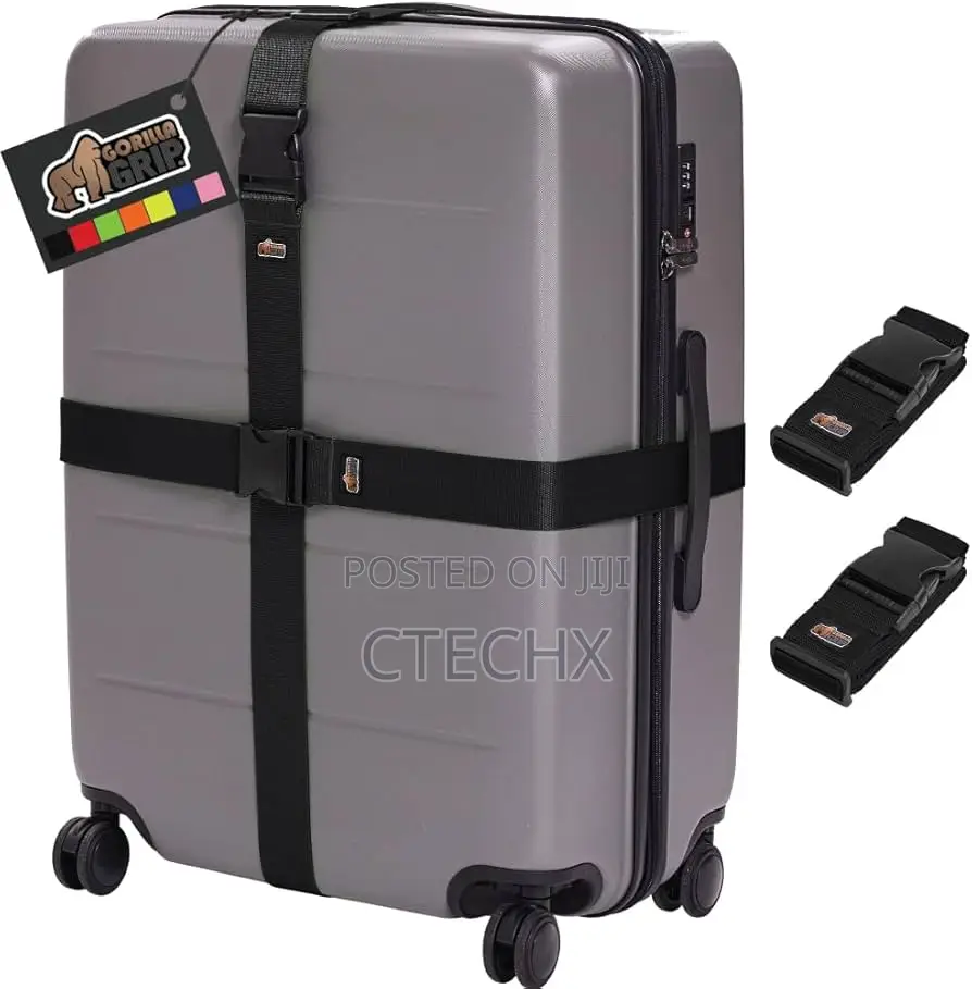 Heavy Duty 2 Pack Adjustable Luggage Straps for Suitcases 2m