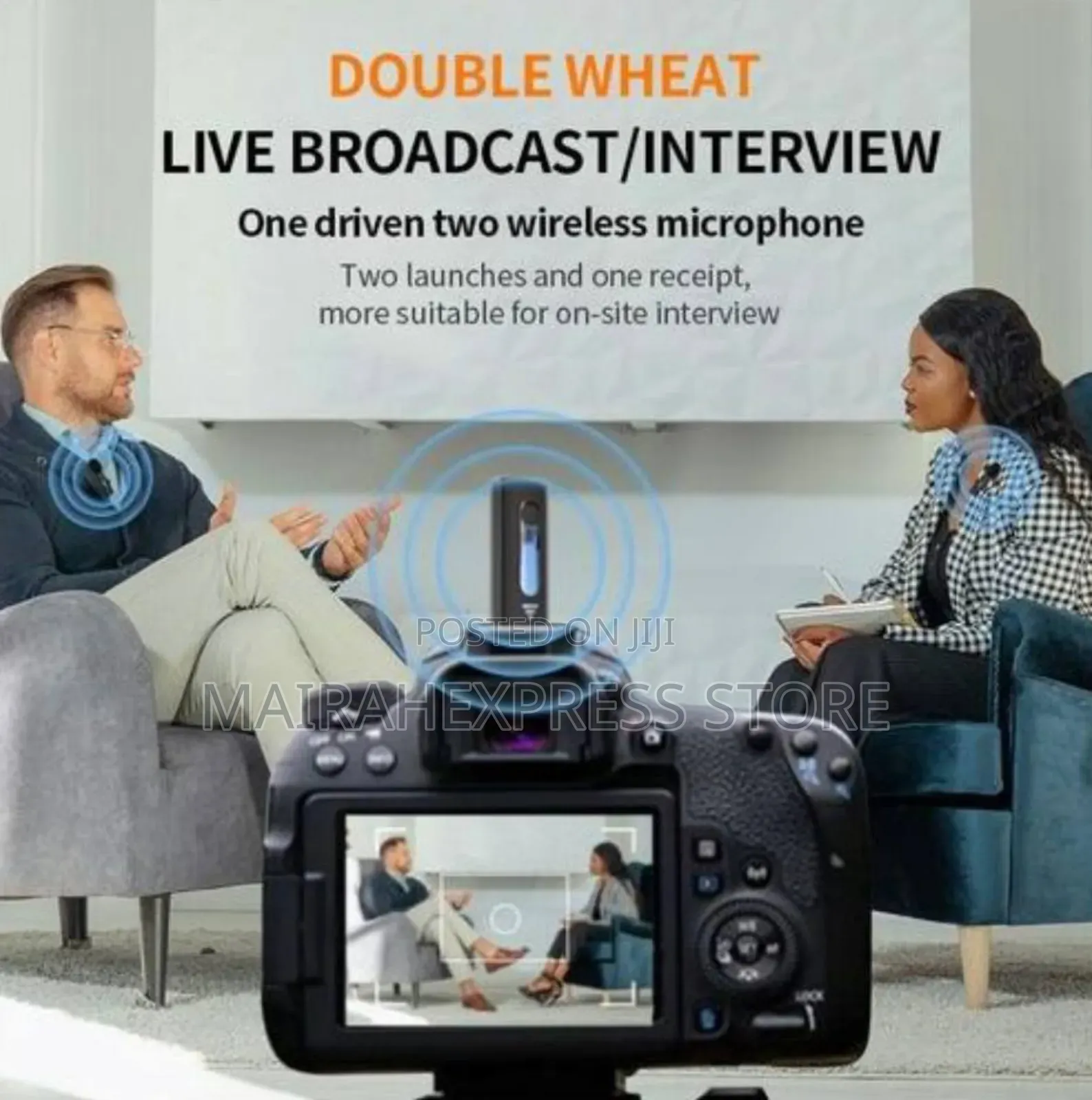  Double Lavalier Wireless Microphone