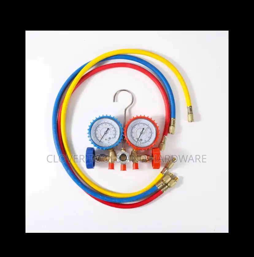 Brass and Rubber Manifold Gauge Set Gas Pressure