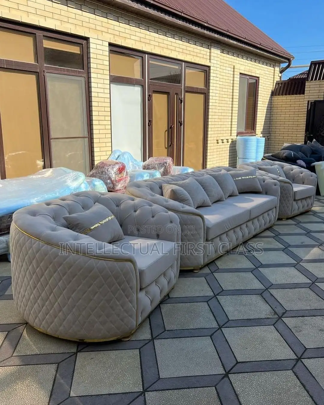 Complete Set of C Curves Hand Sofa