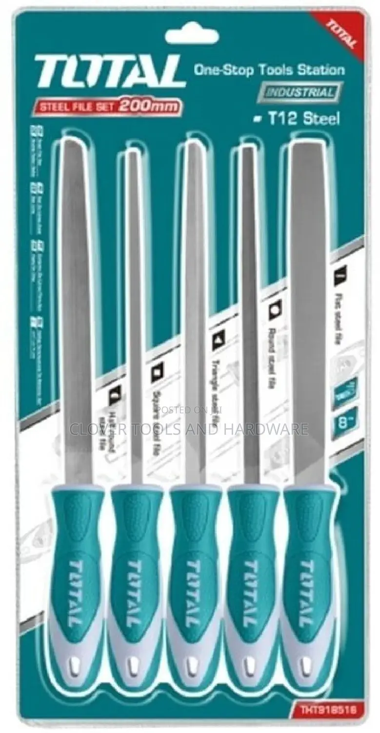 Total THTMM/8′′ 5pcs Steel File Set
