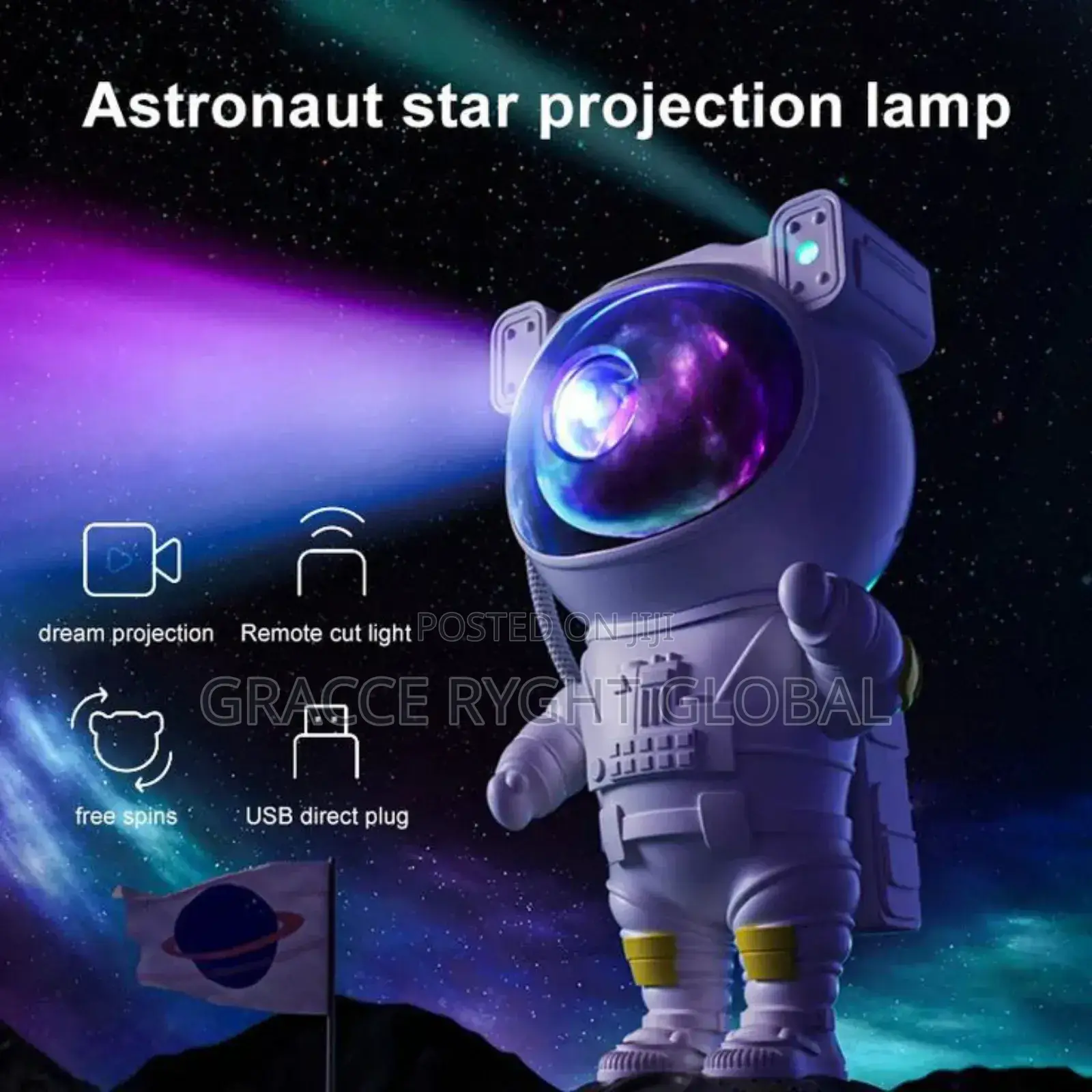 Astronaut Star Projector Light