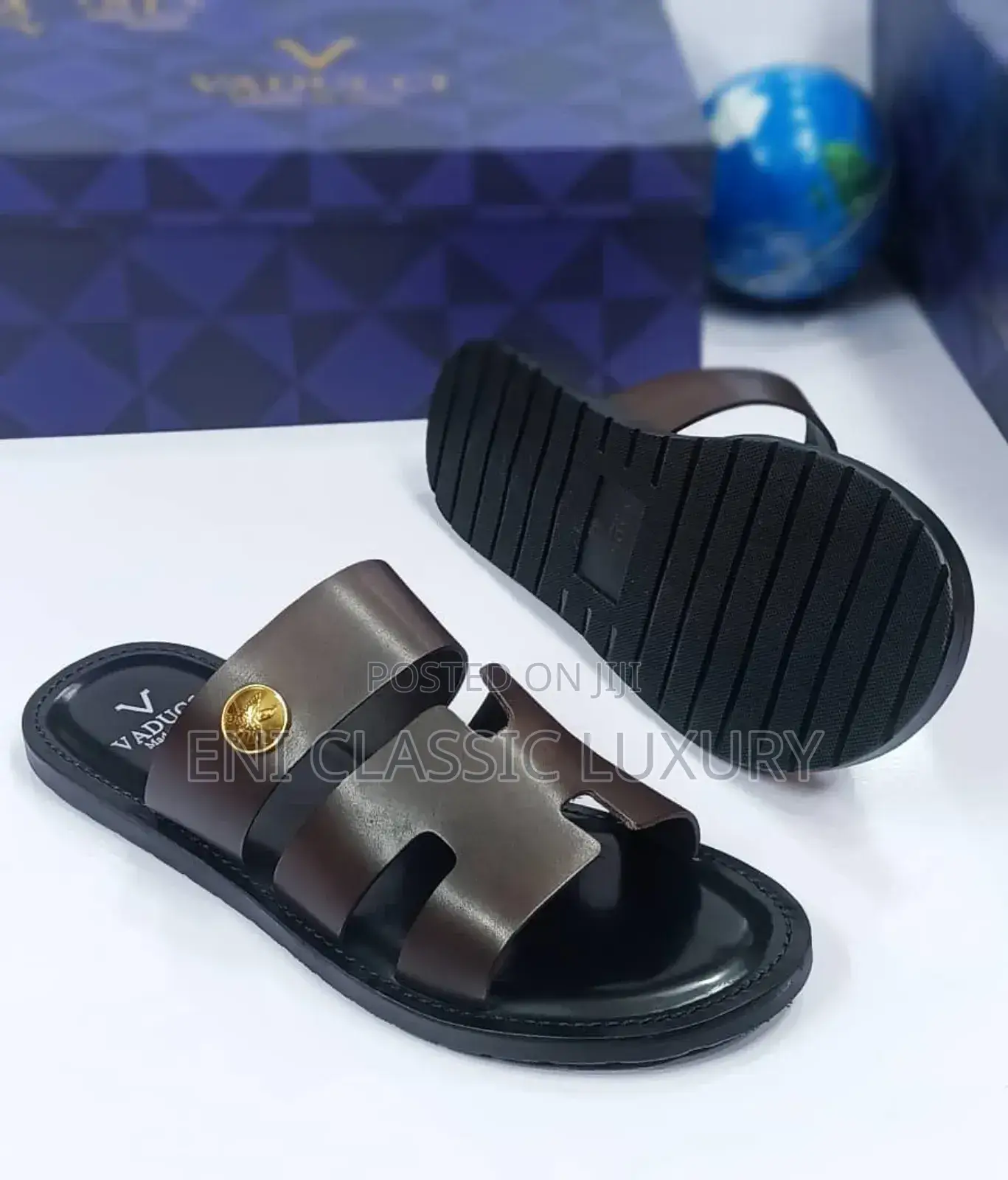 Original Leather Slippers Angelo Ruffo Best Quality