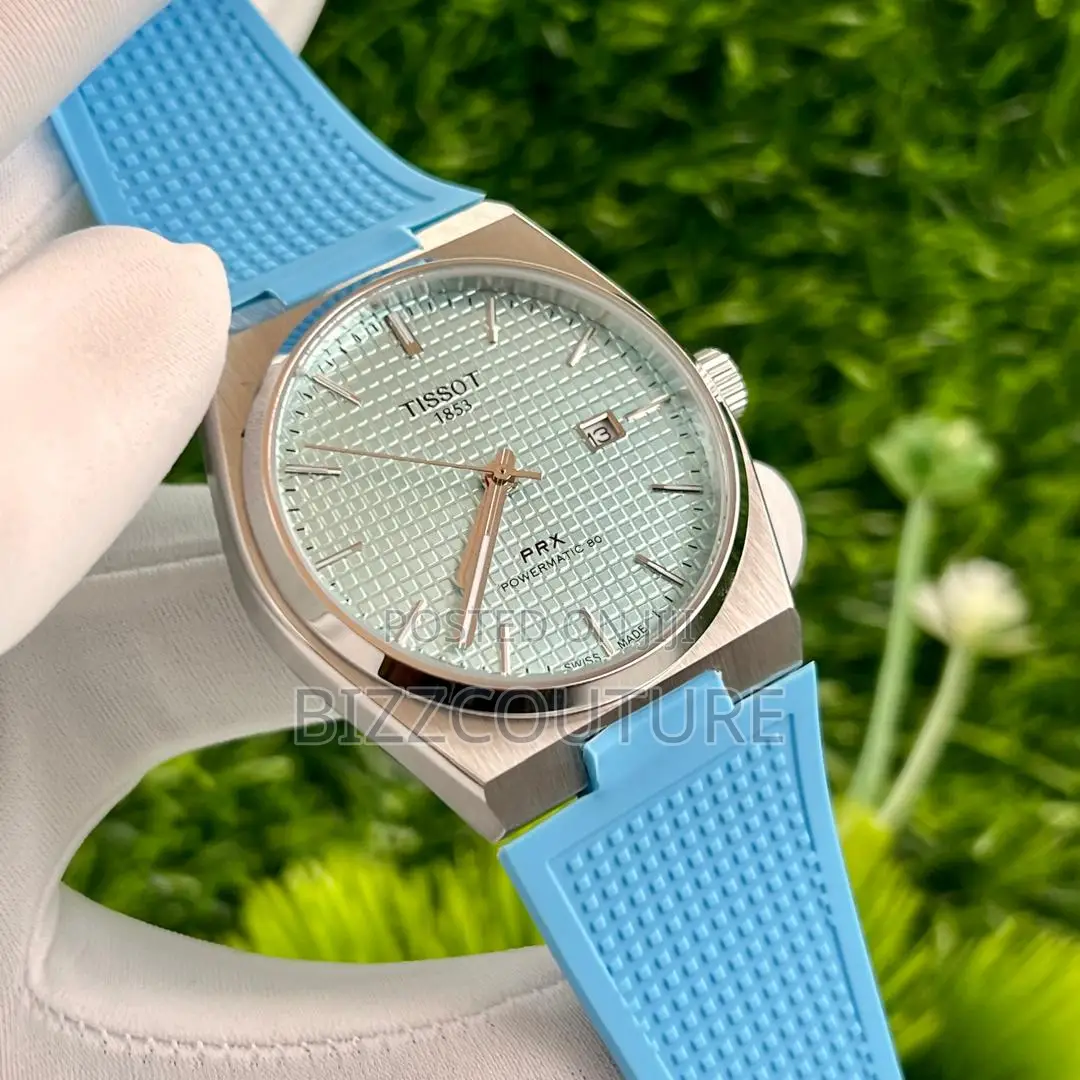 Original Tissot 1853 Blue and Green Rubber Watch in Store