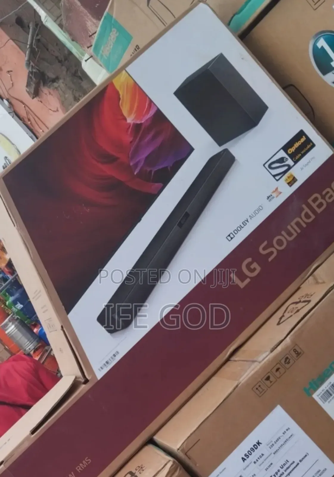 Original LG 300watts 2.1 Ch Soundbar Wireless Subwoofer Etc