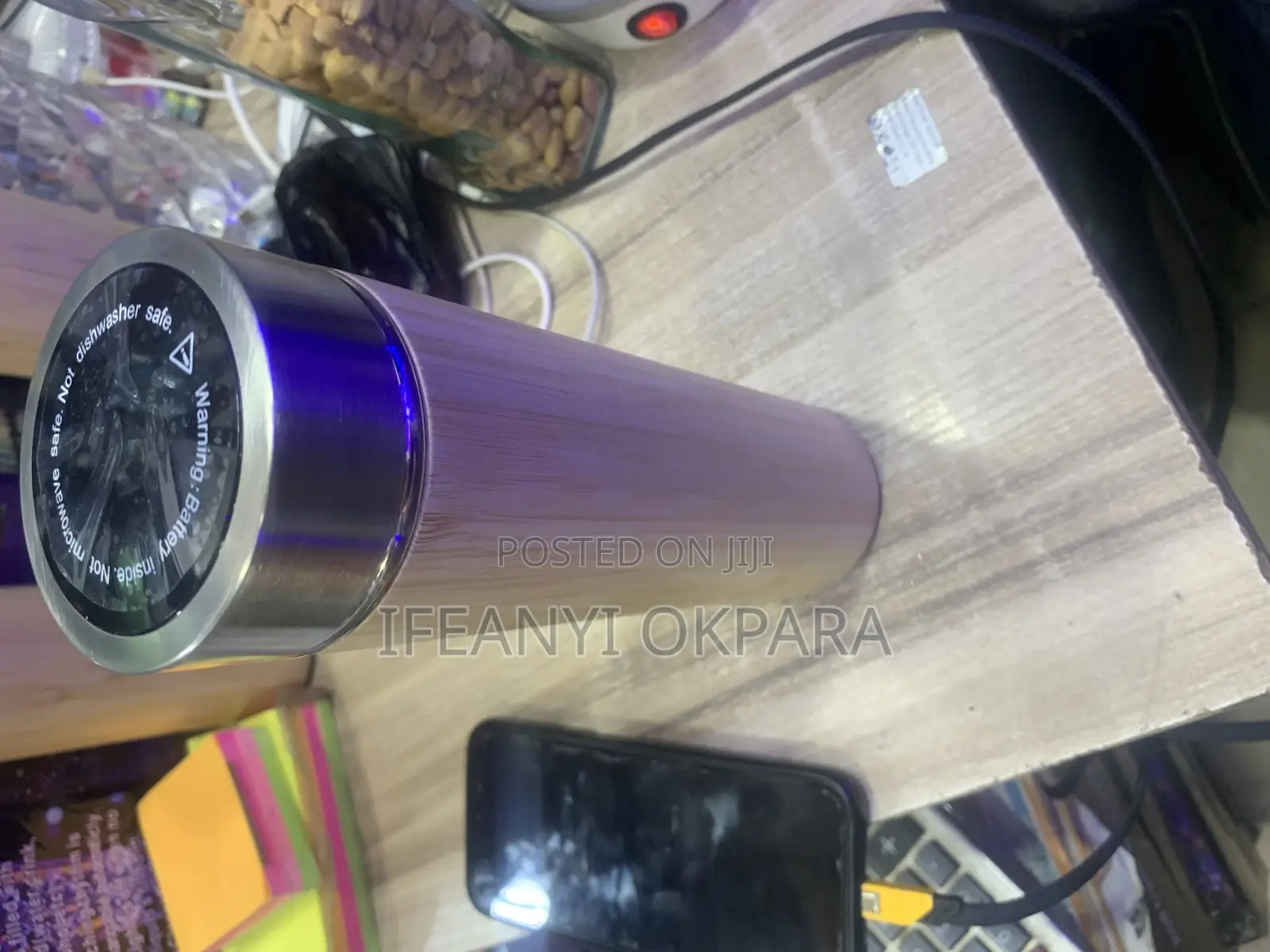 Wooden Flask With Temperature