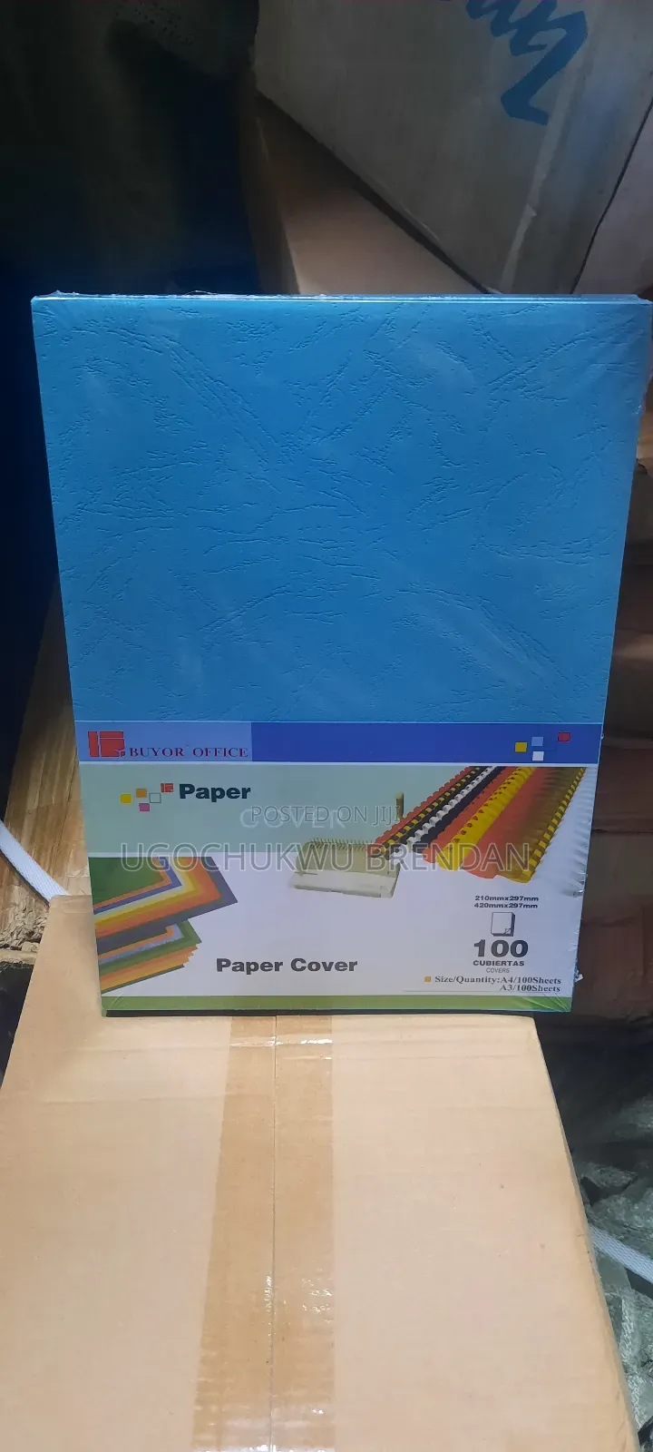 PVC Cover Front and Back Paper