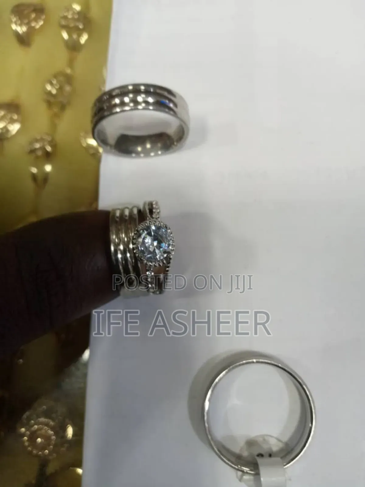 France Couples Silver Set of Wedding Ring - FS001