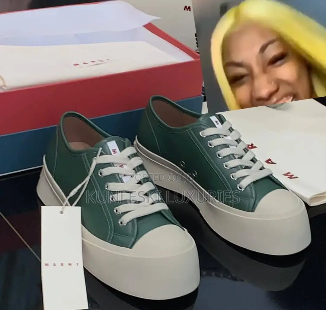 Original Marni Low Top Luxury Leather Sneakers Collections