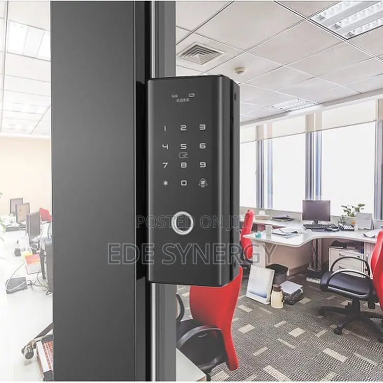 Glass Door Biometric Smartlock With Mobile App, Smart Card