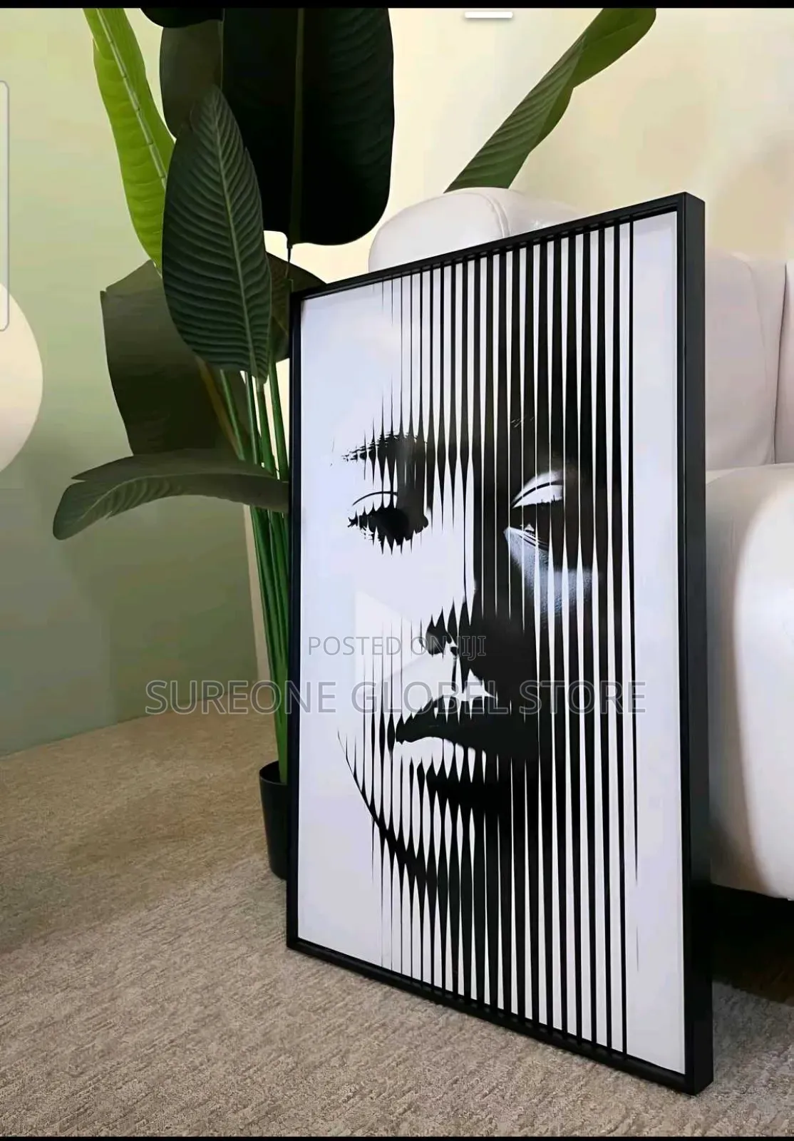 Artwork Frame of Black African Woman