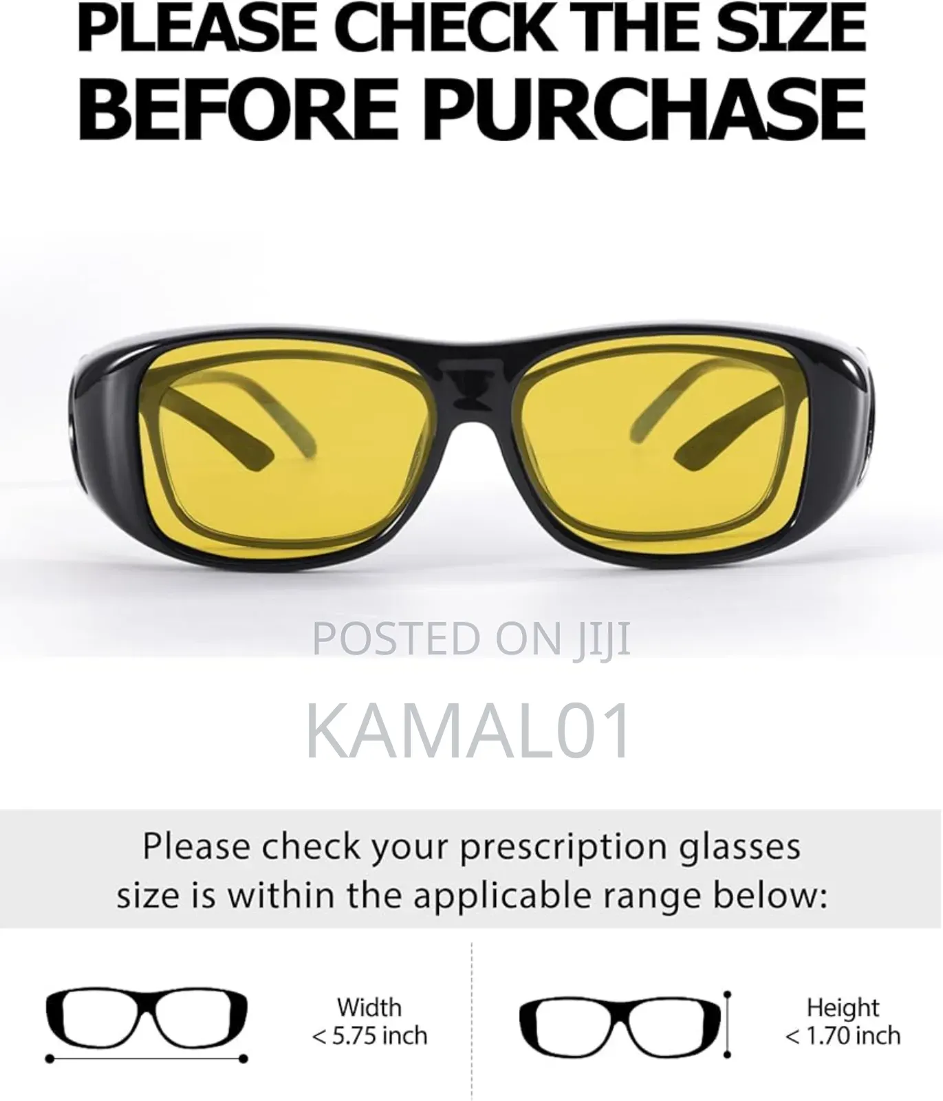 Clear Night Driving With Hd Vision Wrap Around Eye Glasses