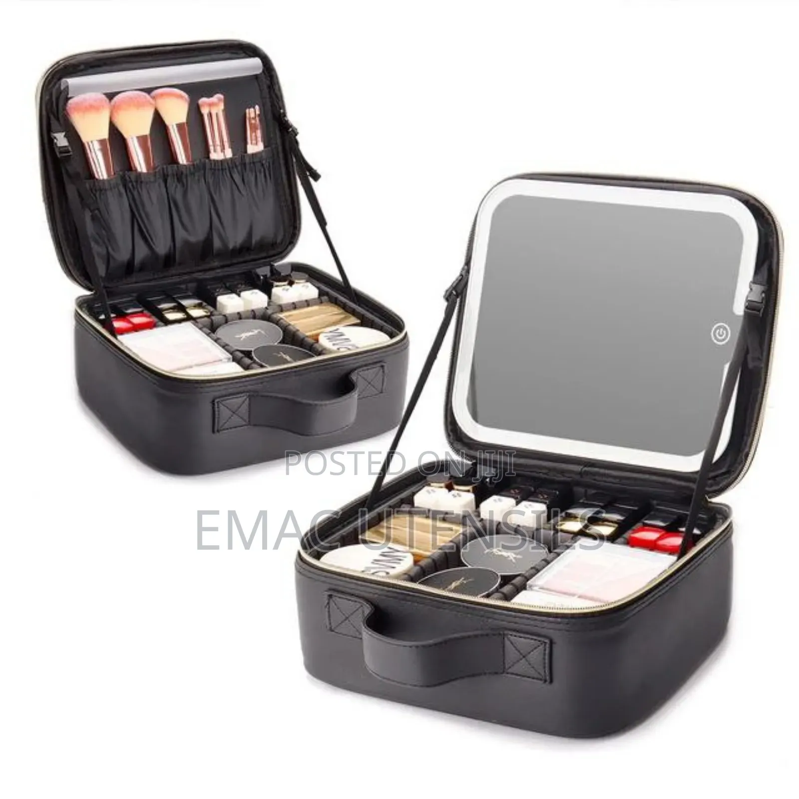 New Fashion Large Capacity Makeup Bag With Mirror LED Light