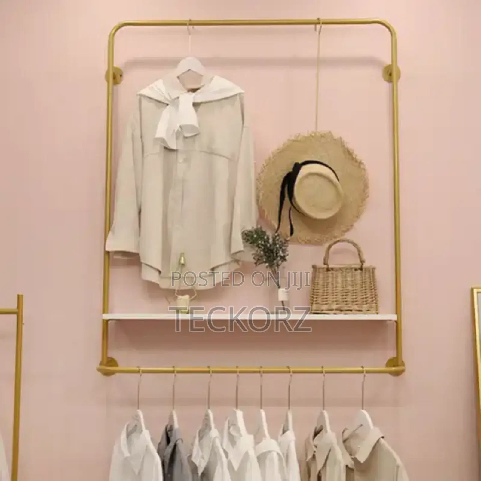 Wall Mounted Boutique Clothing Rack