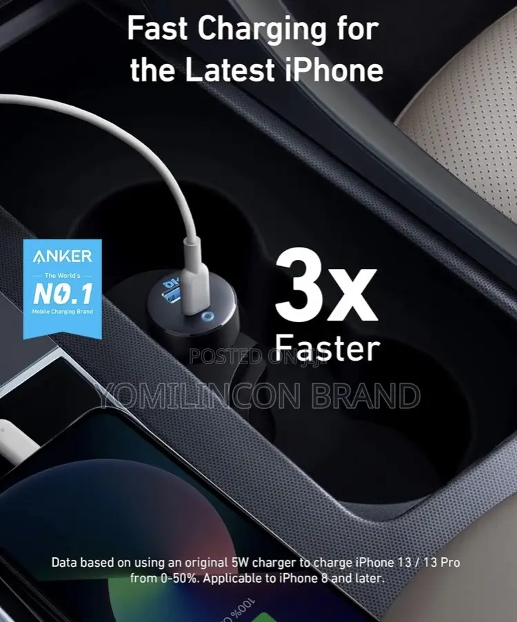 Anker USB C Car Charger, Compact 32W 2-Port