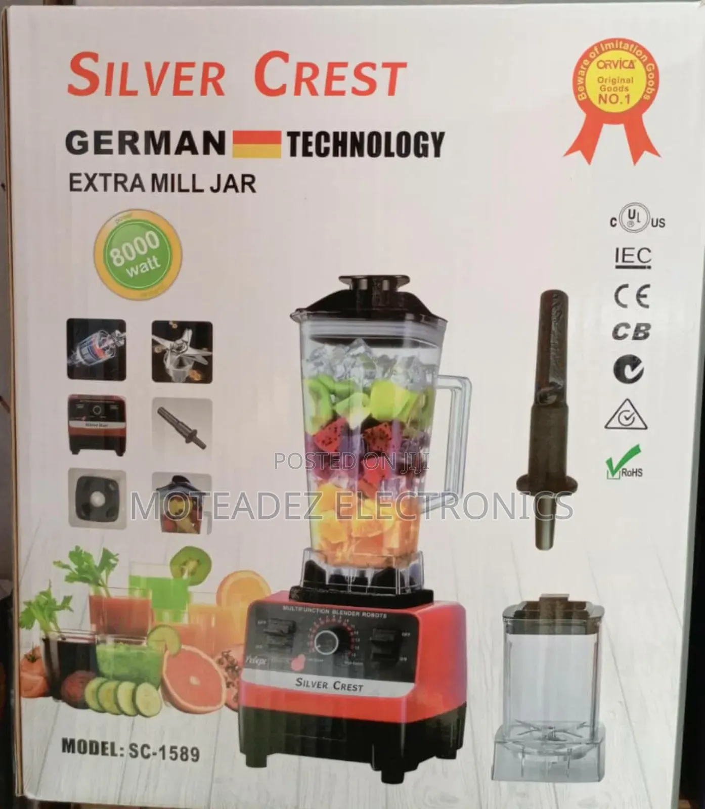 Silver Crest 8500w German Tech Copper Coil Blender/Grinde