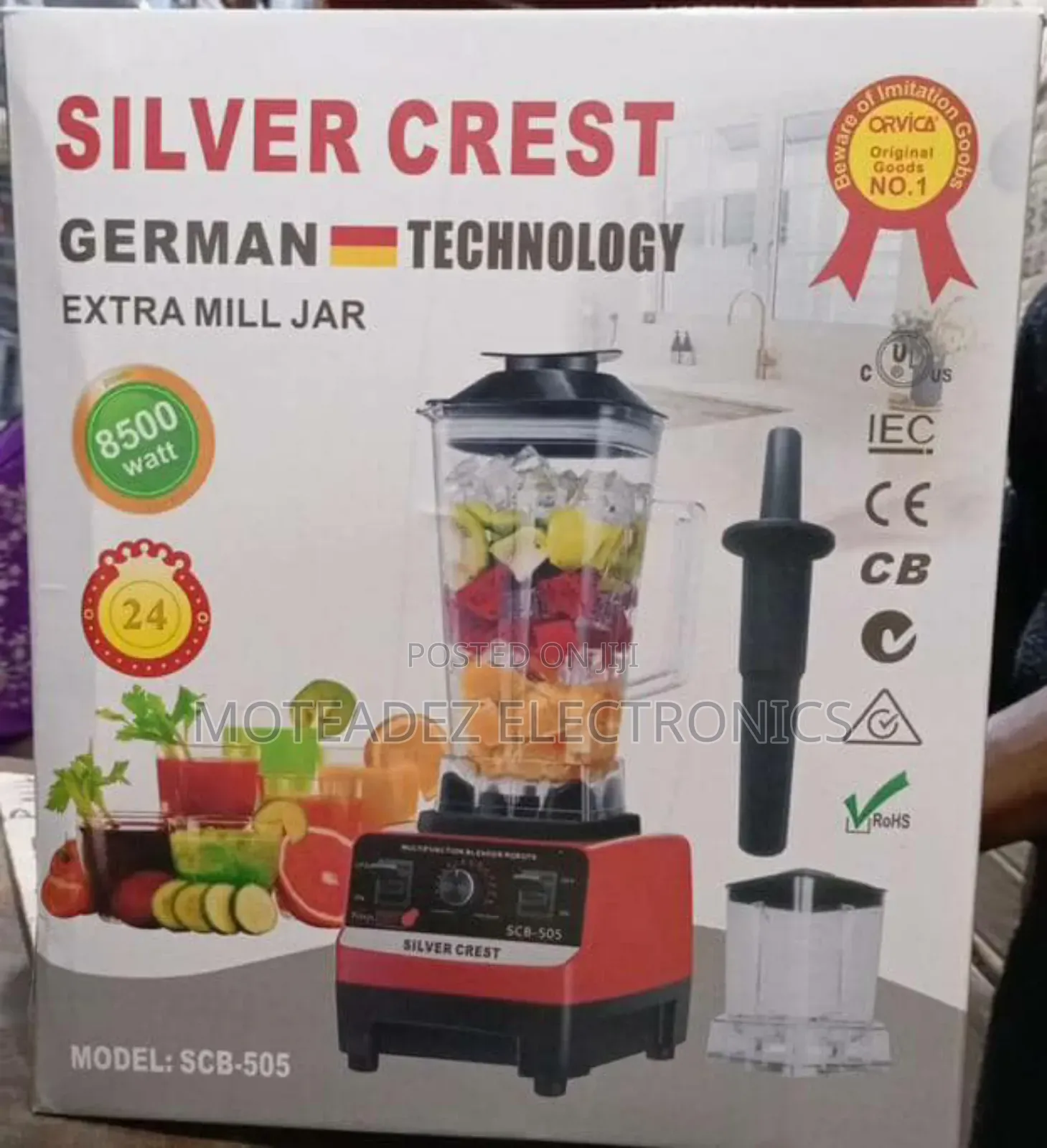 Silver Crest 8500w 2.5l  Copper Commercial Blender/Grinder