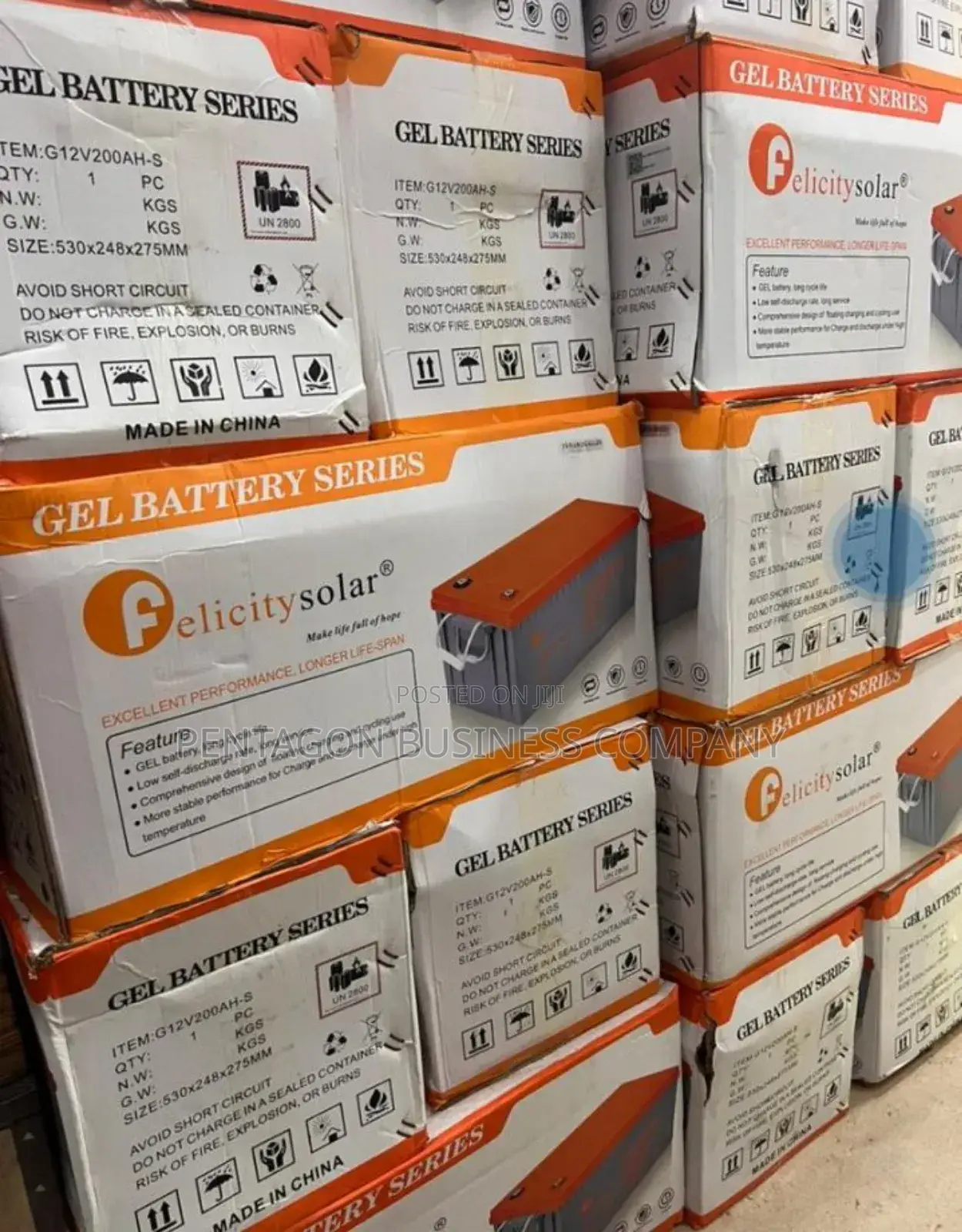 220ahms 12V Felicity Solar Battery